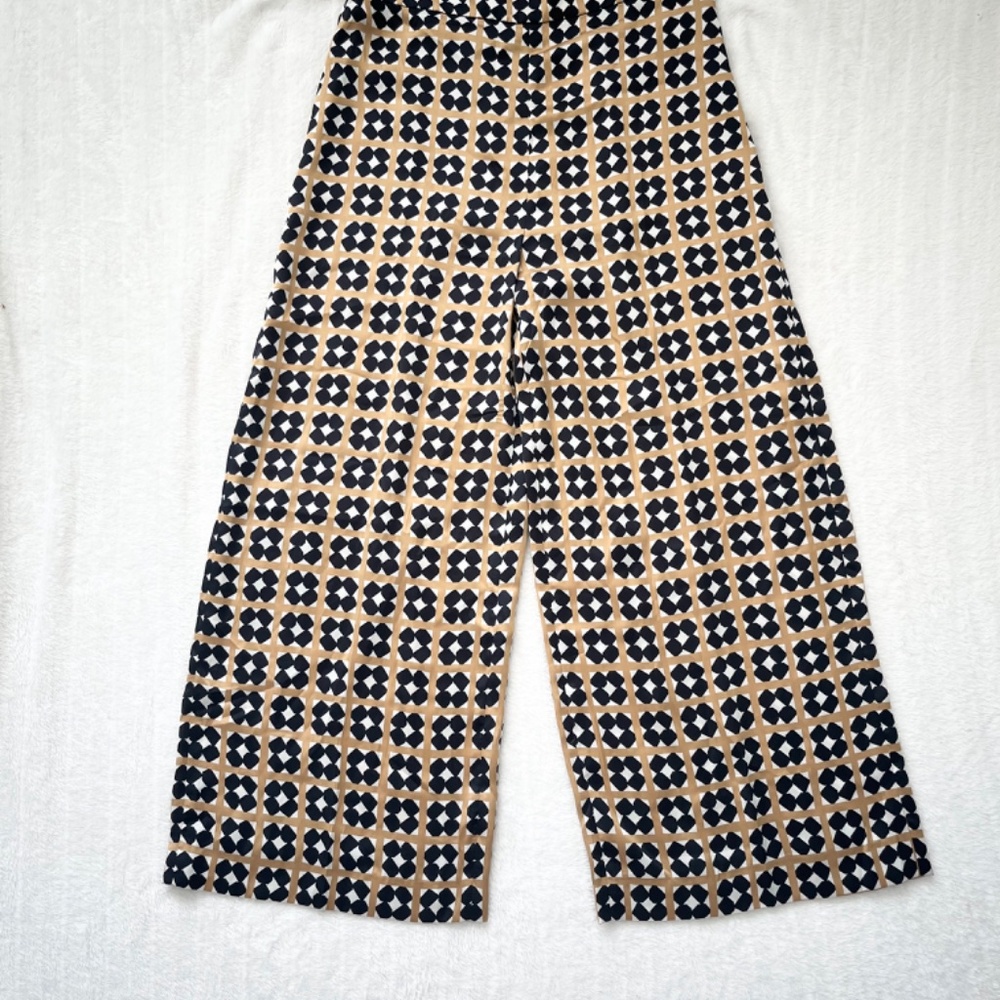 Zara Patterned Satin Pants - Picture 2 of 9